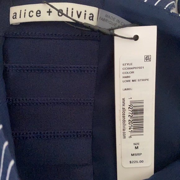 🆕 A+O cropped blue and white striped tank - Picture 5 of 5